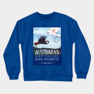 Australian Red-Tailed Black Cockatoo Crewneck Sweatshirt